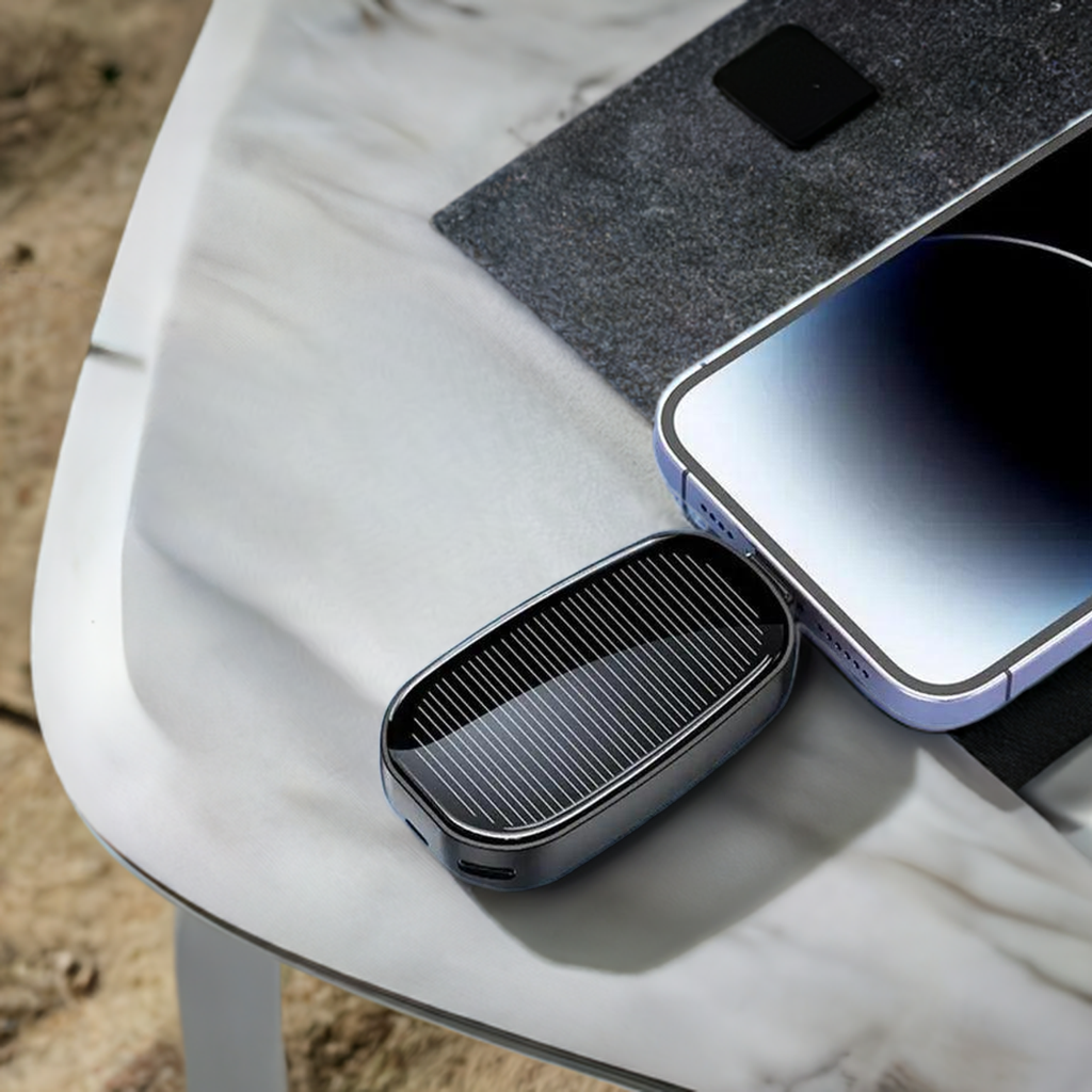 1200mAh Solar Keychain Power Bank Charger