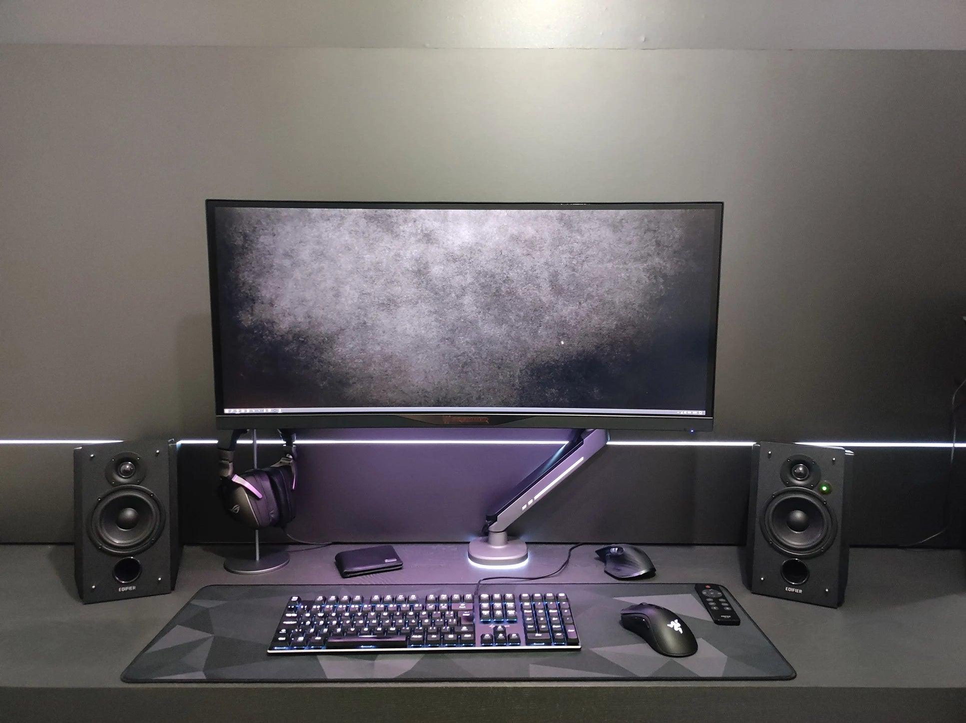 Black Desk Mouse Pad - Large 90x40 Protection - AltrasTech